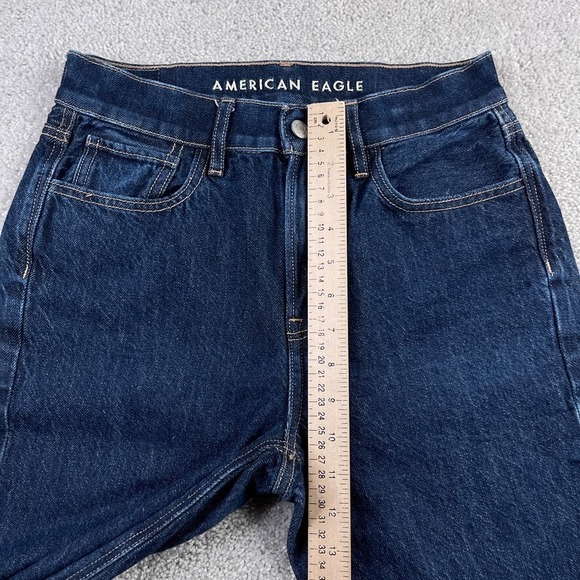 American Eagle Jeans Womens 0 Regular Blue 90s Flare High Rise Stretch Denim - Picture 6 of 14
